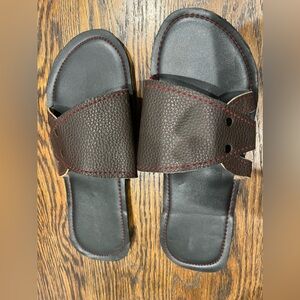 Maasai Leather  Slippers, HandMade in Tanzania US Size 39 Unisex